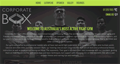 Desktop Screenshot of corporateboxgym.com.au